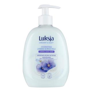 Luksja CreamySoft Len i Mleczko Ryżowe mydło w płynie z pompką 500ml