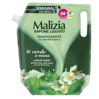 Malizia Green TeaMint mydło w płynie zapas 1l