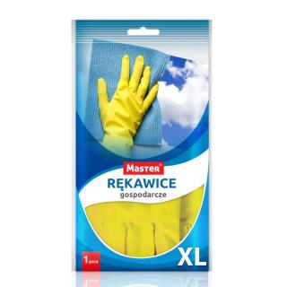 Master rękawice gospodarcze gumowe żółte rozmiar XL 1szt.