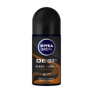 Nivea Men Deep Black Espresso Roll-on antyperspirant w kulce 50ml