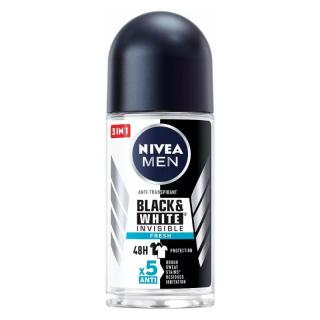 Nivea Men Invisible Fresh BlackWhite Roll-on antyperspirant w kulce 50ml