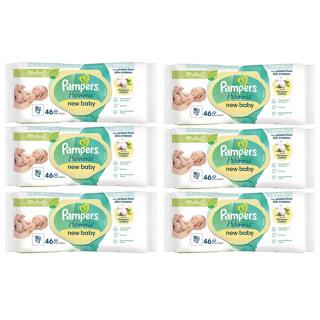 Pampers Harmonie New Baby chusteczki nawilżane 6x46szt.
