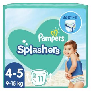 Pampers Splashers pieluszki do kąpieli na basen rozmiar 4-5 9-15kg 11szt.