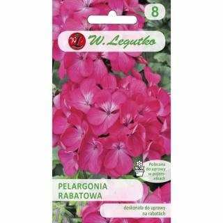 Pelargonia rabatowa Gama F1 różowa Legutko 0,05g