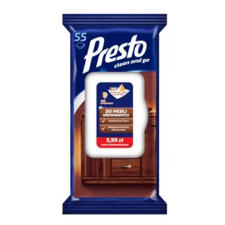 Presto Do Mebli Drewnianych nawilżane chusteczki 55szt.