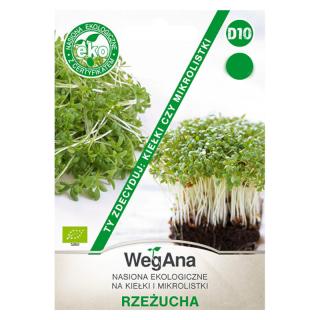Rzeżucha nasiona na kiełki i mikrolistki Wegana 30g