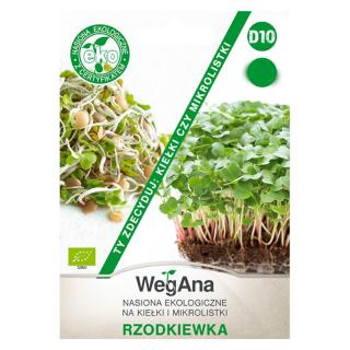 Rzodkiewka nasiona na kiełki i mikrolistki Wegana 20g