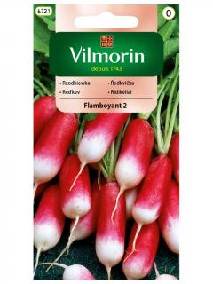 Rzodkiewka podłużna czerwona z białym końcem FLAMBOYANT 2 wczesna 5 g Vilmorin