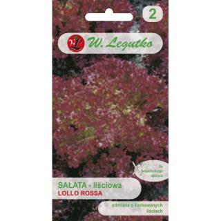 Sałata liściowa Lollo Rosa Legutko 1g