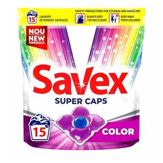Savex Super Caps Color kapsułki to prania kolorowych tkanin 15szt.