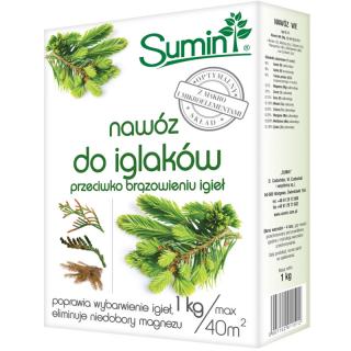Sumin Nawóz do iglaków przeciwdziała brązowieniu igieł 1kg