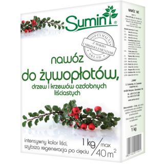 Sumin Nawóz do żywopłotów, drzew i krzewów ozdobnych granulowany 1kg