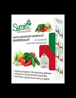 Sumin Nawóz organiczno-mineralny granulowany uniwersalny granulowany 1,2 kg