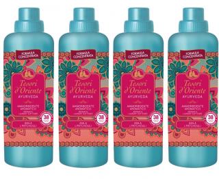 Tesori d'Oriente Ayurveda  płyn do płukania tkanin Amla e Patchouli 4x760ml