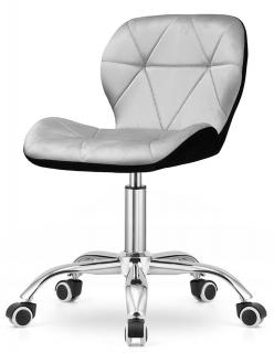 Krzesło obrotowe VASTO OFFICE VELVET BLACK + GREY