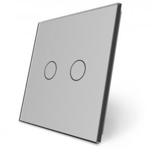 P2 Podwójny szary panel szklany