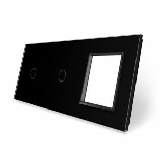 Panel szklany 1+1+G czarny WELAIK