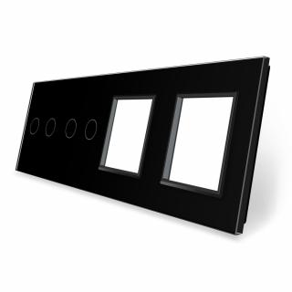 Panel szklany 2+2+G+G czarny WELAIK