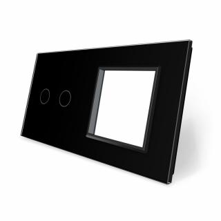 Panel szklany 2+G czarny WELAIK