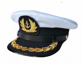 Czapka HARCERSKA KAPITAŃSKA mundurowa wyjściowa tradycyjna Iuvenis Mare Lupus niewyprężona 55
