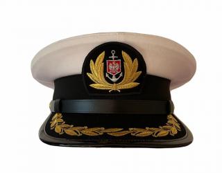 Czapka KAPITAŃSKA  mundurowa wyjściowa wyprężona ROZMIAR NA ZAMÓWIENIE