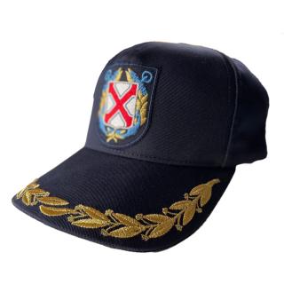 CZAPKA KAPITAŃSKA Yacht Klub Polski, czapka żeglarska, bejsbolówka, baseball cap GRANATOWA