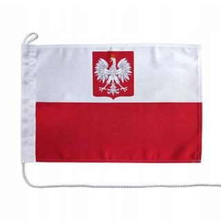 Polska flaga państwowa z godłem Bandera polska BANDERA 250 x 100 cm