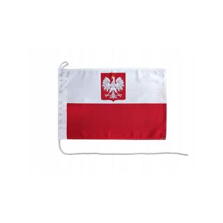 Polska flaga państwowa z godłem Bandera polska BANDERA 40 x 30 cm