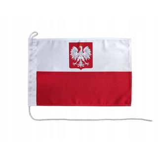 Polska flaga państwowa z godłem Bandera polska BANDERA 90 x 60 cm