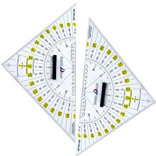 Zestaw TRÓJKĄTY NAWIGACYJNE 2szt Nautical triangles 35 cm PRODUKT POLSKI NauticDecor certyfikat Urzędu Miar i Wag