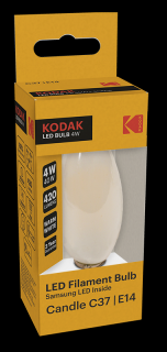 Żarówka Kodak LED świeczka C37/E14 4/40W ciepła barwa