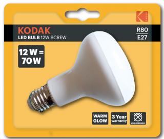 Żarówka LED Kodak E27 12W/70W 960lm R80 ciepła barwa 30416284