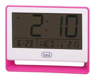 Zegar z budzikiem Trevi SLD3018 - różowy