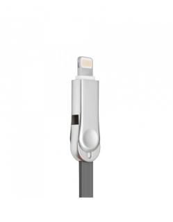NILLKIN Plus III Kabel Micro USB + Lightning 2A 1m Szary