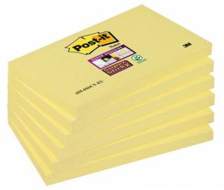 Bloczek POST-IT? SUPER STICKY żółty 76 X 127 mm 90 kartek - X02523