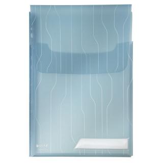 Folder poszerzany LEITZ COMBIFILE A4 niebieski transparentny 200  - X06703
