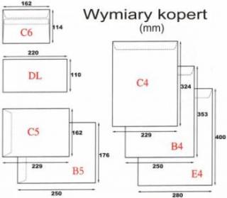 Koperta E-4 HK biała 250 szt. z rozszerzanymi bokami i dnem 250 szt. - X03531