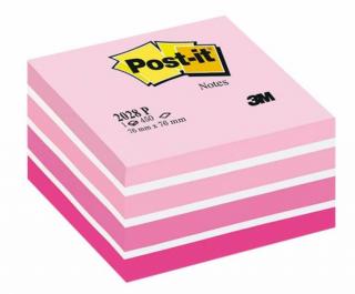 Kostka samoprzylepna POST-IT różowa akwarylowa 76 X 76 mm 450 kartek - X02555
