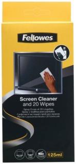 Płyn FELLOWES do czyszczenia ekranów + ściereczki - X01796