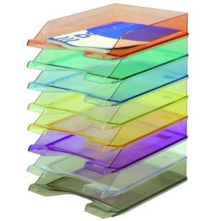 Półka na dokumenty DONAU STANDARD w transparentnych kolorach