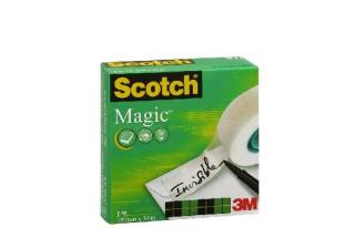 Taśma klejąca w pudełku matowa SCOTCH MAGIC, 19 mm X 33 m - X04282