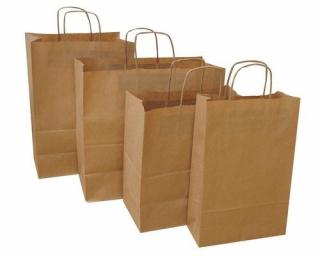 Torby papierowe 240 X 100 X 320 mm ECOBAG brązowe 1 szt. - X03745