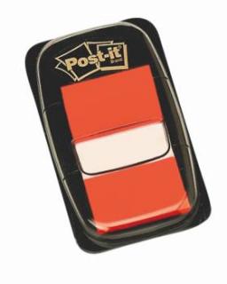 Zakładki POST-IT 25 X 43 mm pomarańczowe 50 kartek - X04454