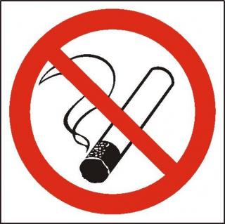 Znak ochrony przeciwpożarowej PANTA PLAST - palenie tytoniu zabronione folia foto - X02946
