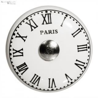 Gałka porcelanowa CARINE w kształcie zegara  2238500