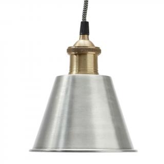Lampa metalowa, srebrno-złota  320102