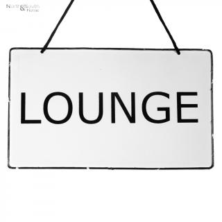 Tabliczka metalowa LOUNGE  4369400/6