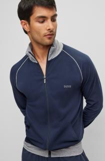 Bluza HUGO BOSS z elastycznej bawełny z lamówką i logo