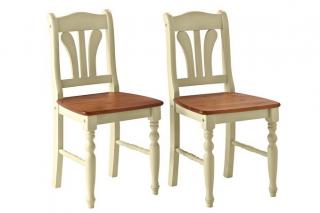 Krzesła z drewna sosnowego (2 szt.) Krzesła z drewna sosnowego (2 szt.)