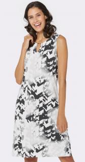 letnia sukienka - czarno-białe wzorki Pastuette DE r. 40